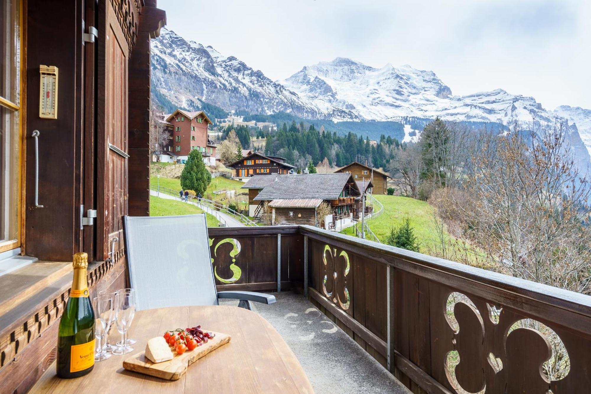 Chalet Bergkristall Wengen Exterior foto